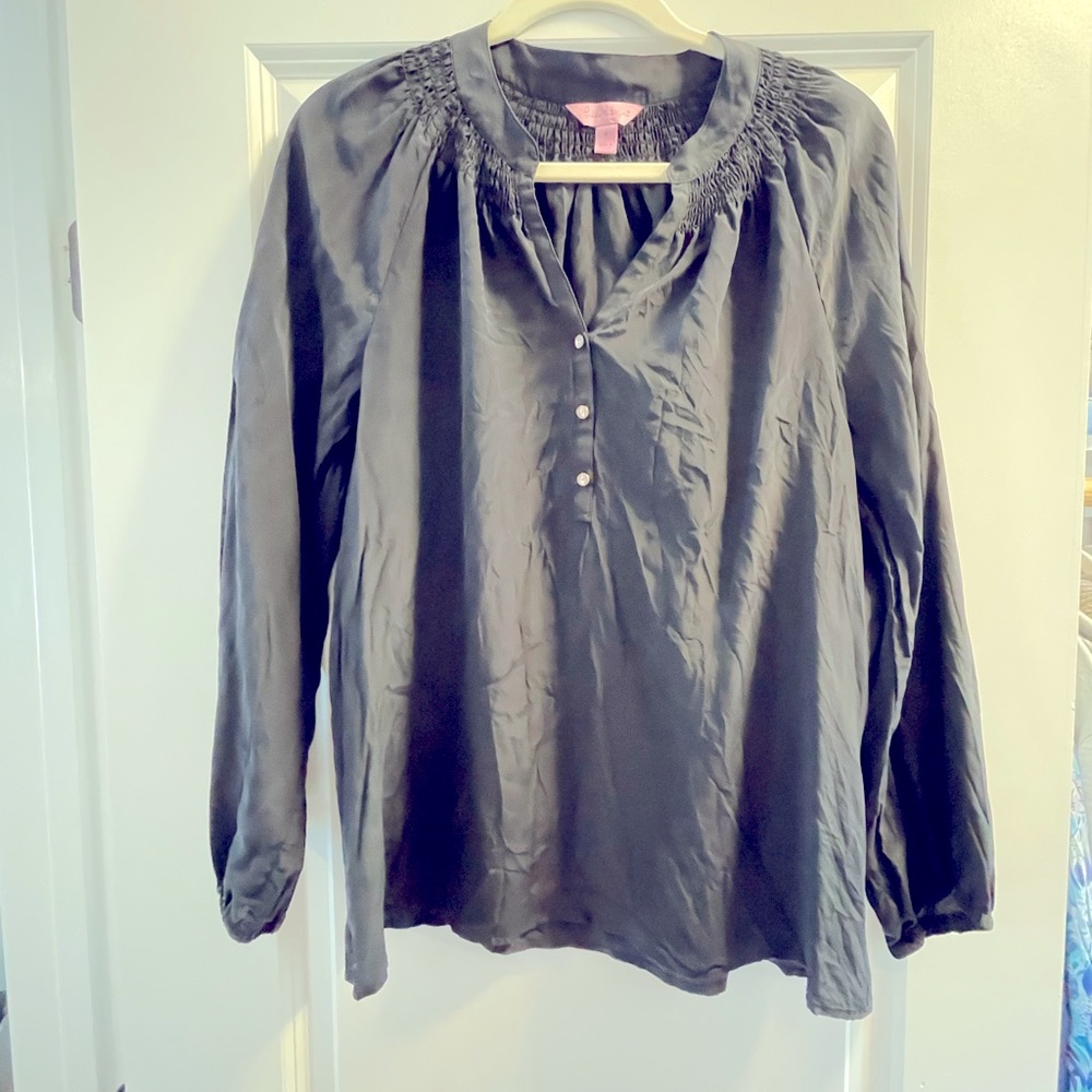 Lilly Pulitzer Black Elsa Top